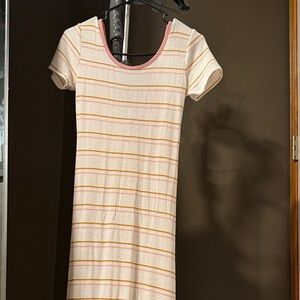 Go Couture Pink and Yellow Striped Dress
